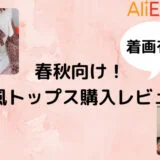 【AliExpress】春秋向け！韓国風トップス購入レビュー！着画有り